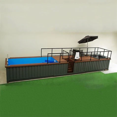 Bangunan Pengiriman Kontainer Kolam Renang